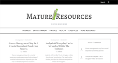 Desktop Screenshot of matureresources.org