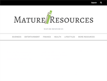 Tablet Screenshot of matureresources.org